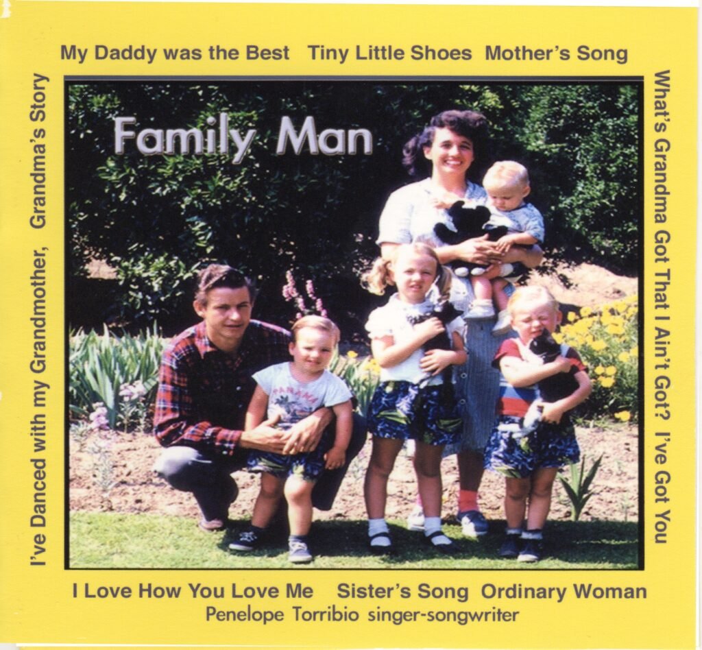 My first album, Family Man, with my father and mother and four of there five children.